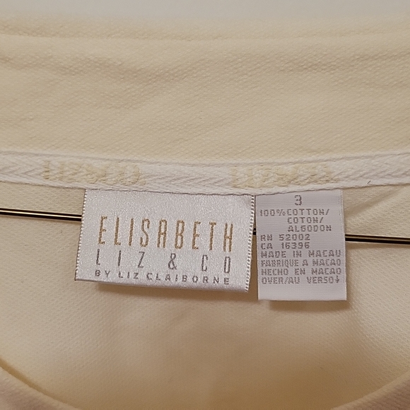 100% Cotton long sleeve pullover with front pockets in 3X by Liz & Co - Picture 2 of 8